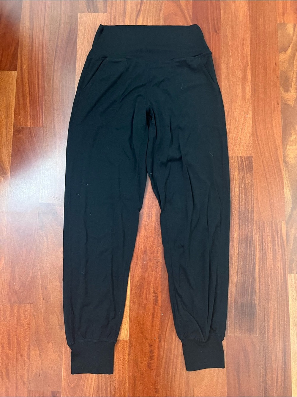 Black High-Waist Jogger Pants